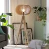 Habitat Achille Ash Wooden Tripod Floor Lamp - Oak -Trend Furniture 9615489 R Z001A