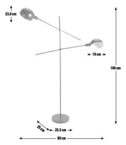 Habitat Jalonee Double Arm Floor Lamp - Black & Brass 13 Habitat Jalonee Double Arm Floor Lamp - Black & Brass -Trend Furniture 9616127 R E001