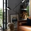 Habitat Jalonee Double Arm Floor Lamp - Black & Brass 2 Habitat Jalonee Double Arm Floor Lamp - Black & Brass -Trend Furniture 9616127 R Z001A