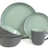 Habitat Two Tone 16 Piece Stoneware Dinner Set 2 Habitat Two Tone 16 Piece Stoneware Dinner Set -Trend Furniture 9626997 R Z001A