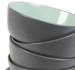 Habitat Two Tone 16 Piece Stoneware Dinner Set 12 Habitat Two Tone 16 Piece Stoneware Dinner Set -Trend Furniture 9626997 R Z004A