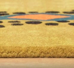 Habitat Kids Dragon Shaped Rug - Mustard - 100x150cm -Trend Furniture 9627817 R Z002C