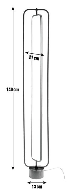 Habitat Sio LED Floor Lamp - Black -Trend Furniture 9629585 R E001