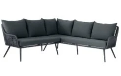 Habitat Malta 6 Seater Rattan Effect Patio Set - Black -Trend Furniture 9630347 R Z017A