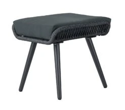 Habitat Malta 6 Seater Rattan Effect Patio Set - Black -Trend Furniture 9630347 R Z018A