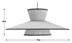 Habitat Otto 2 Tier Pendant Shade - Natural -Trend Furniture 9636561 R E001