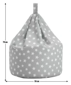 Habitat Kids Grey Stars Bean Bag -Trend Furniture 9644199 R E001