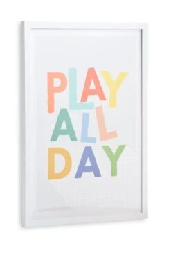 Habitat Kids Play Slogan Framed Wall Art - 31x43cm -Trend Furniture 9650781 R Z002A