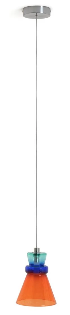 Habitat Vivian Glass LED Ceiling Light - Multicoloured -Trend Furniture 9694022 R Z001C