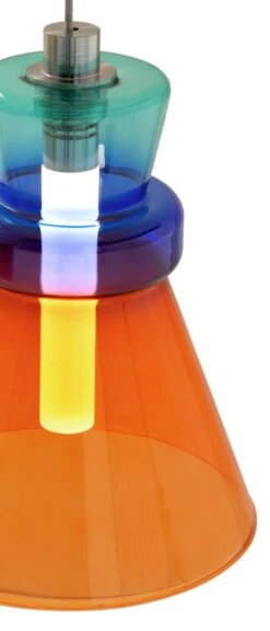 Habitat Vivian Glass LED Ceiling Light - Multicoloured -Trend Furniture 9694022 R Z002A